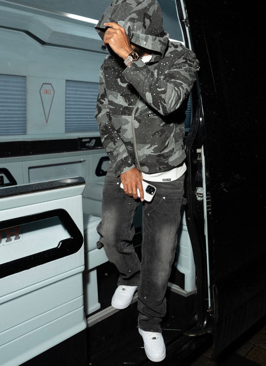 Vintage Flooded VVS Jacket - Black Camo