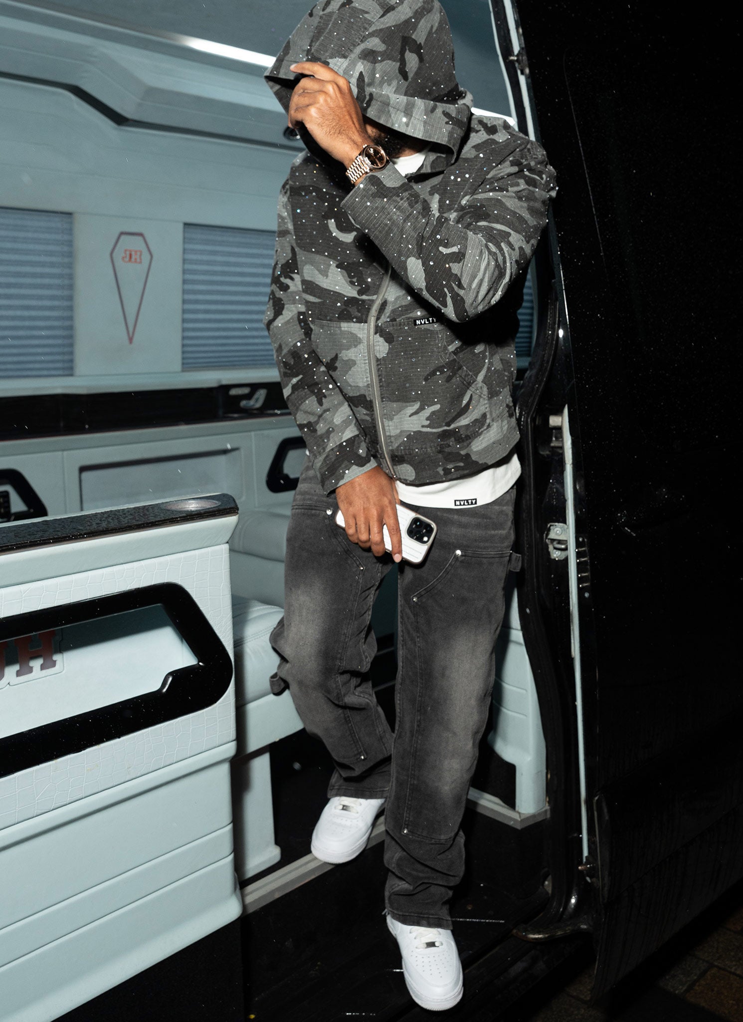 Vintage Flooded VVS Jacket - Black Camo