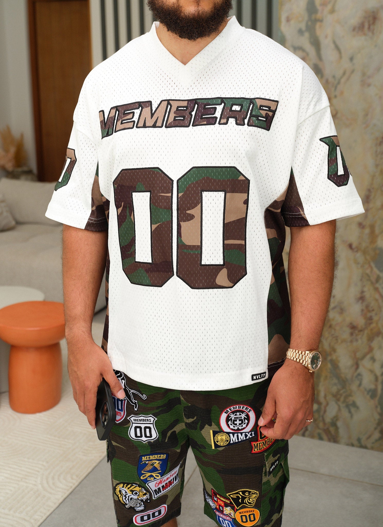 Vintage Patch Cargo Shorts - Camo