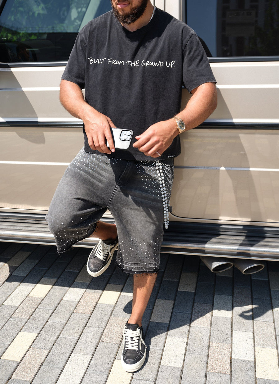 Vintage BFTGU Crop T-Shirt - Black