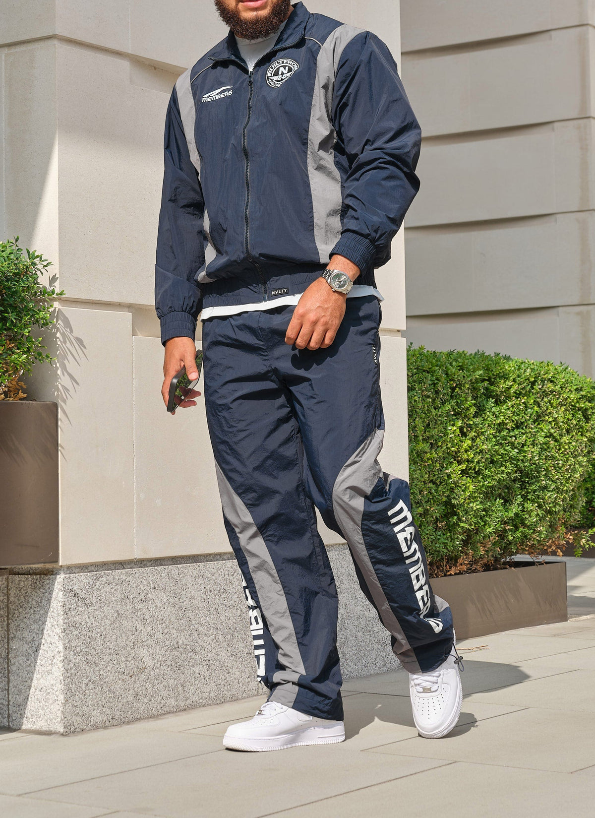 Members Track Jacket - Navy