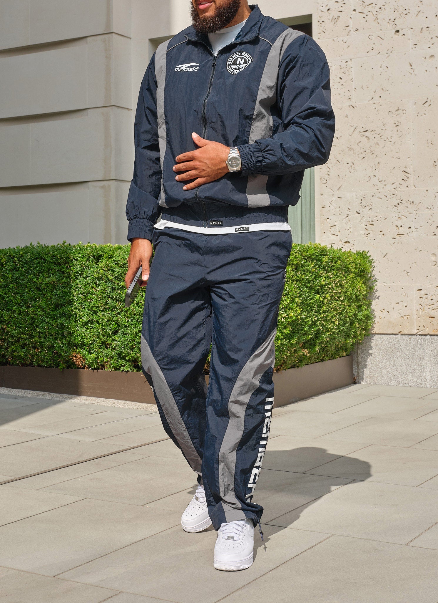 Members Track Jacket - Navy