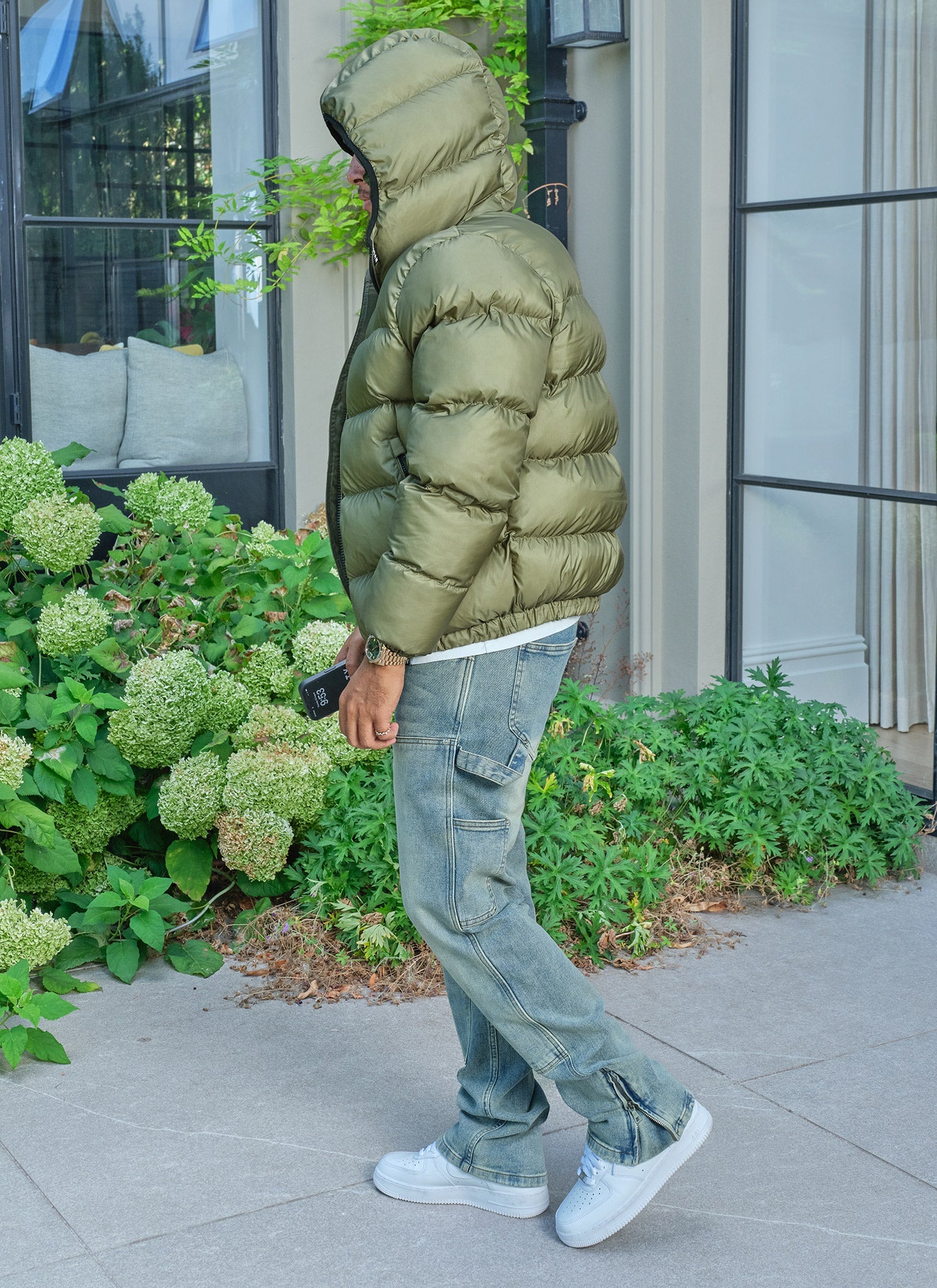 Luxe Puffer Jacket - Khaki