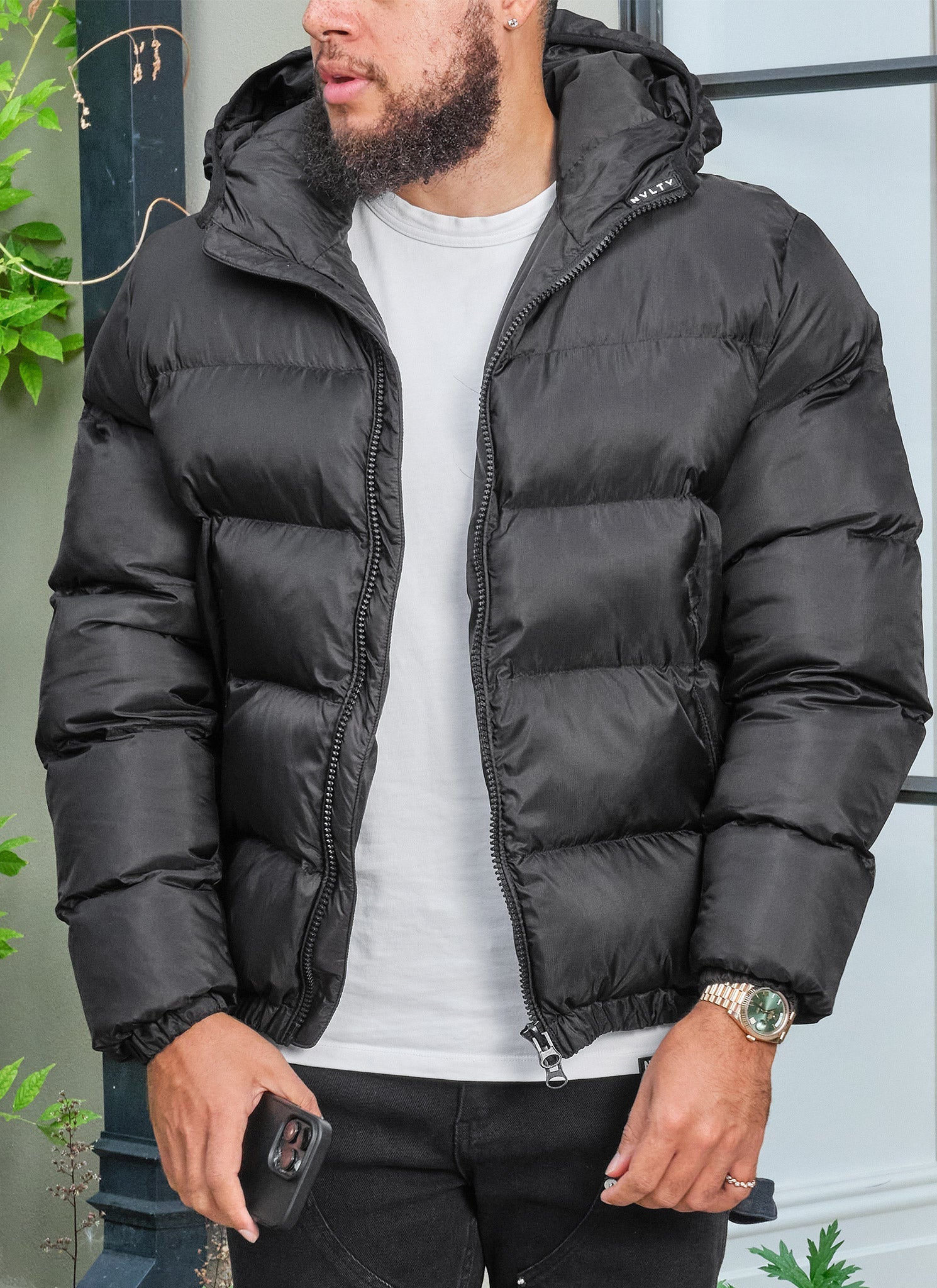 Luxe Puffer Jacket - Black