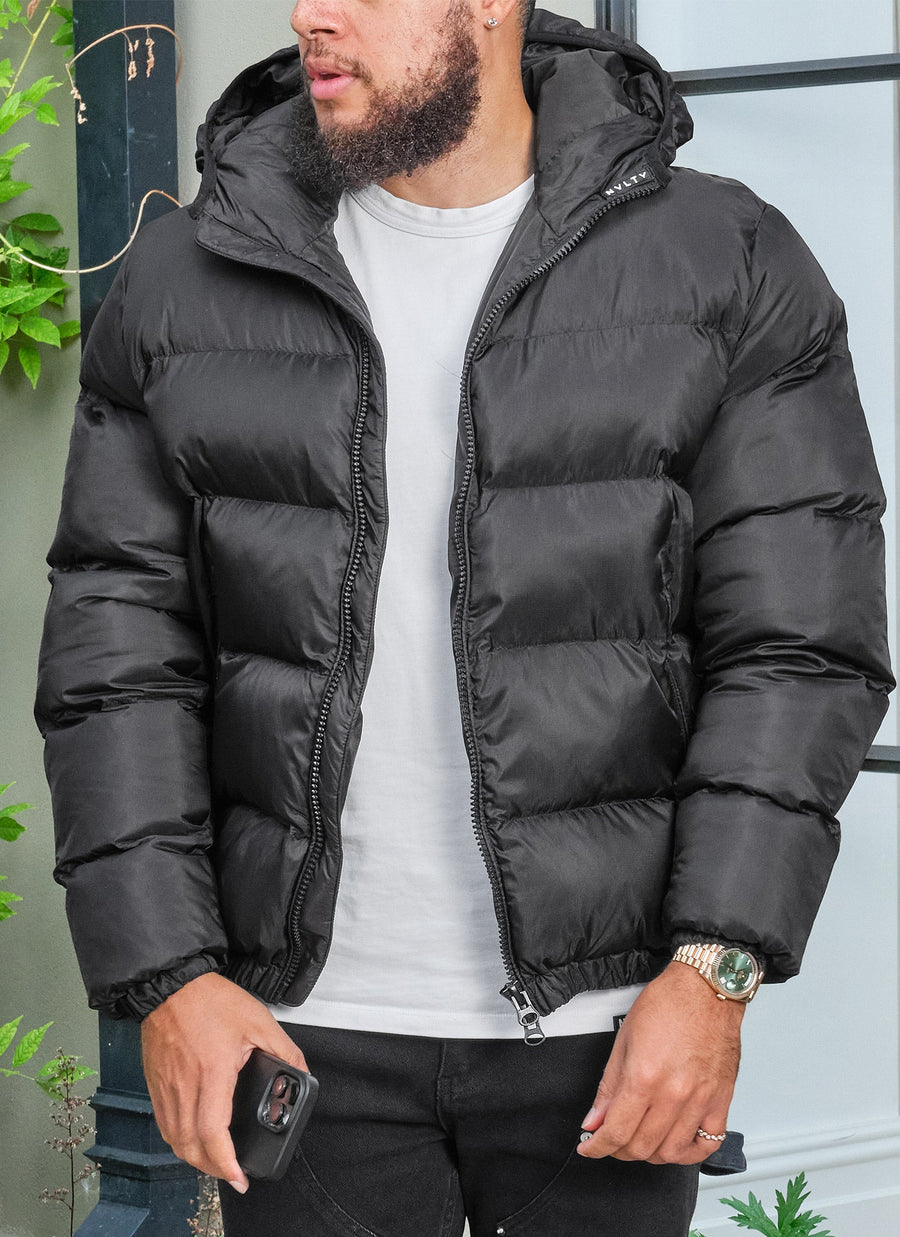Luxe Puffer Jacket - Black