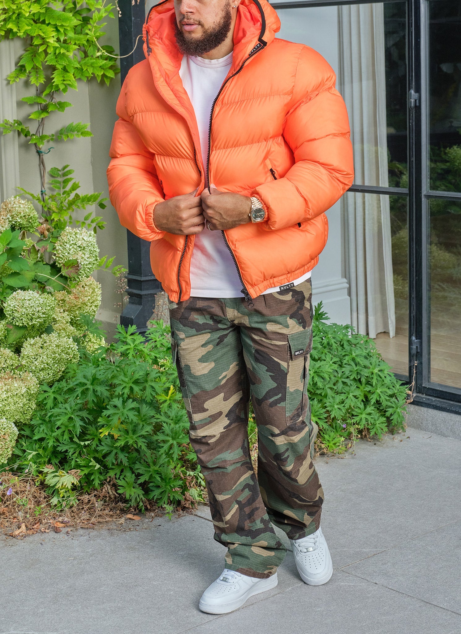 Luxe Puffer Jacket - Orange