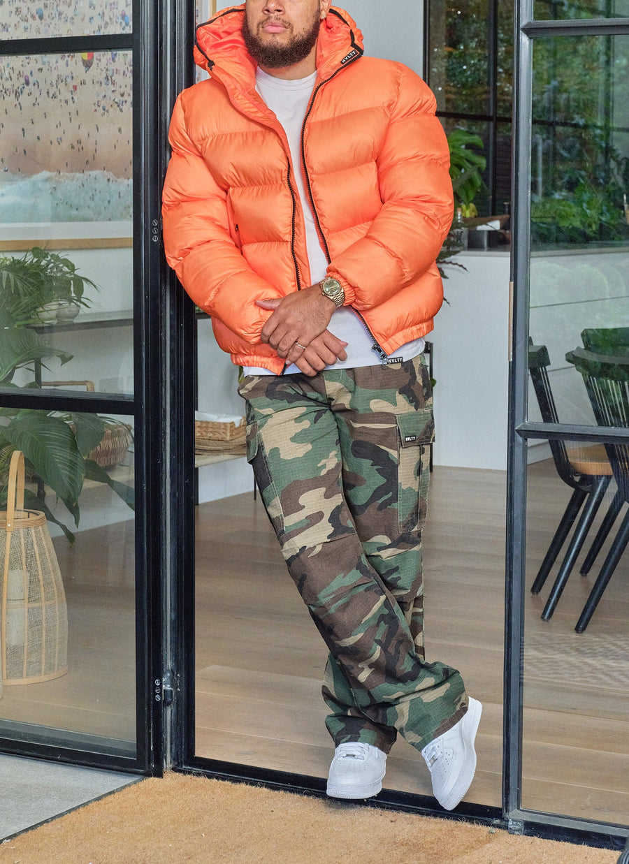 Luxe Puffer Jacket - Orange