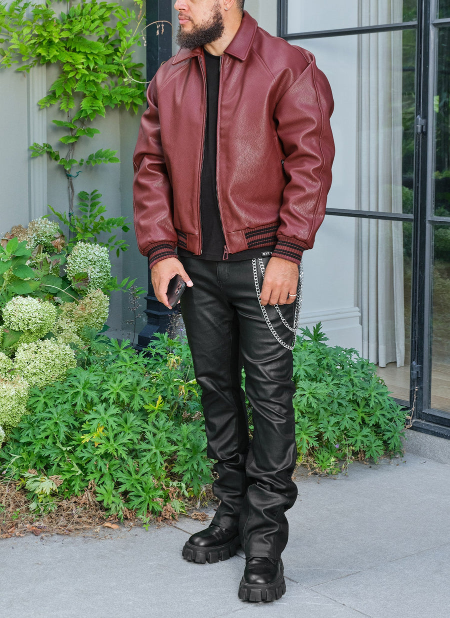 Aviator Jacket - Wine