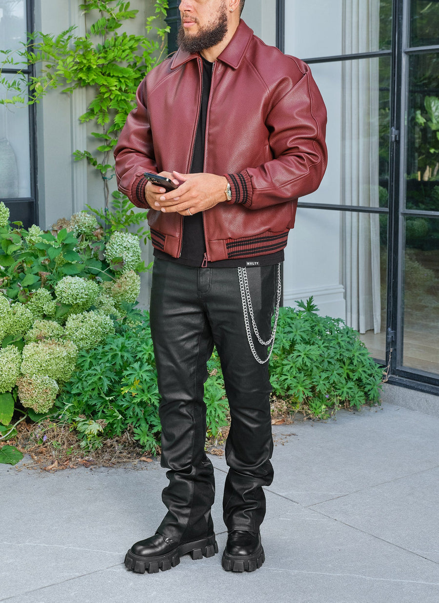 Aviator Jacket - Wine