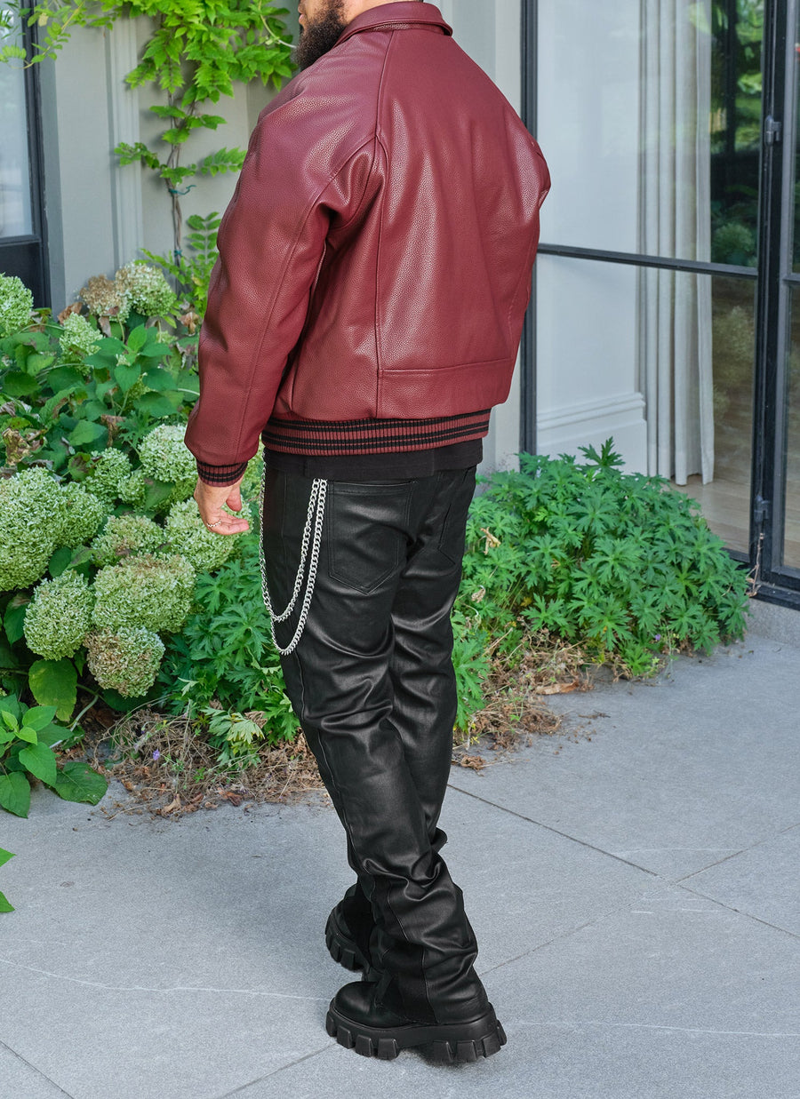 Aviator Jacket - Wine