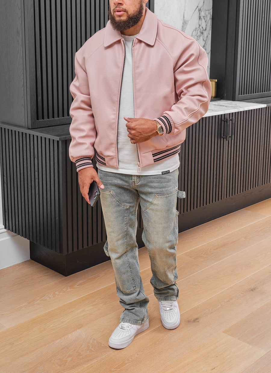 Aviator Jacket - Baby Pink