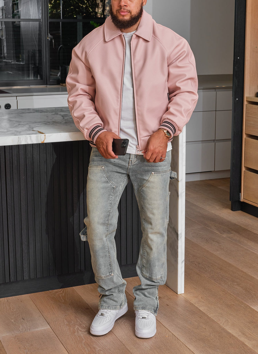 Aviator Jacket - Baby Pink