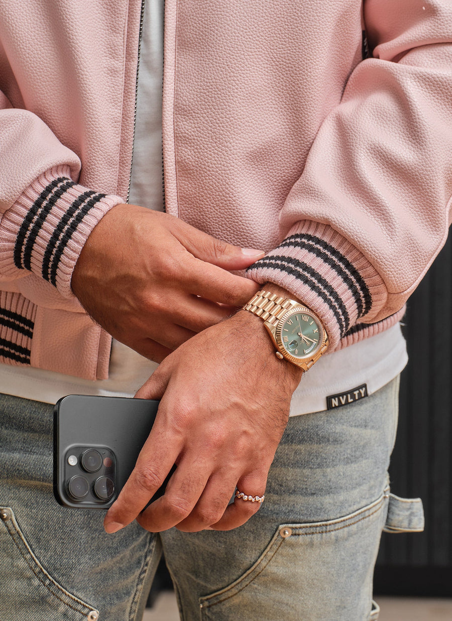 Aviator Jacket - Baby Pink