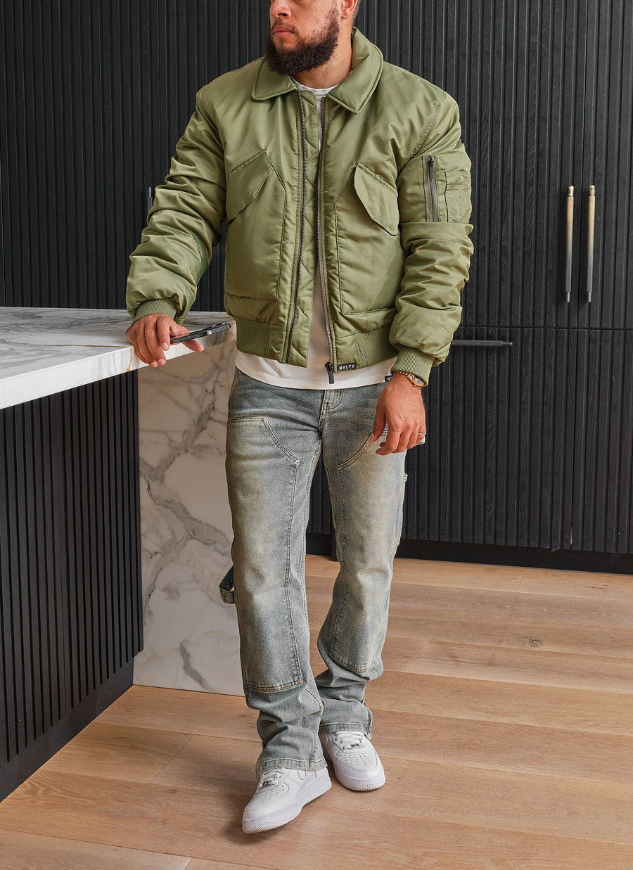 Aviator Flight Jacket - Khaki