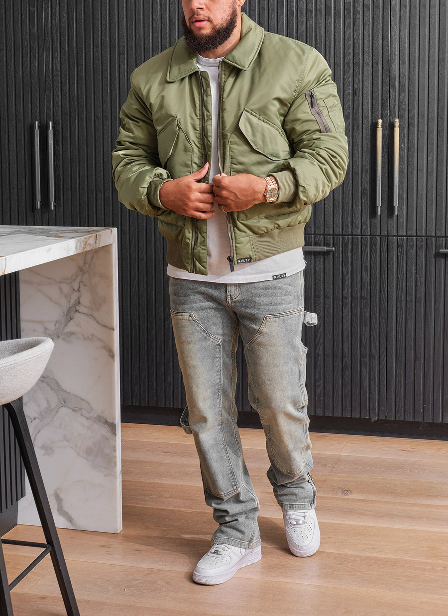 Aviator Flight Jacket - Khaki