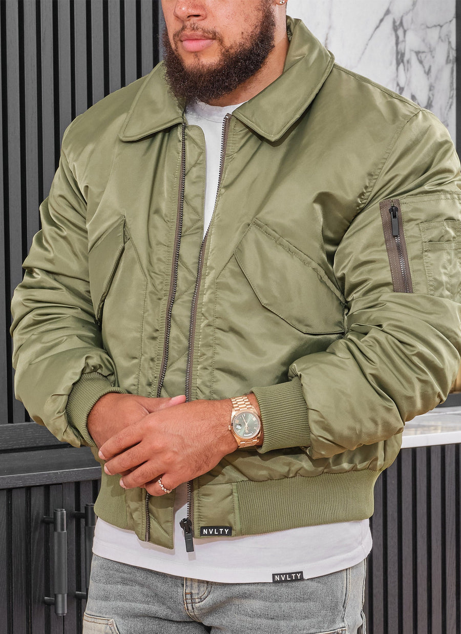 Aviator Flight Jacket - Khaki