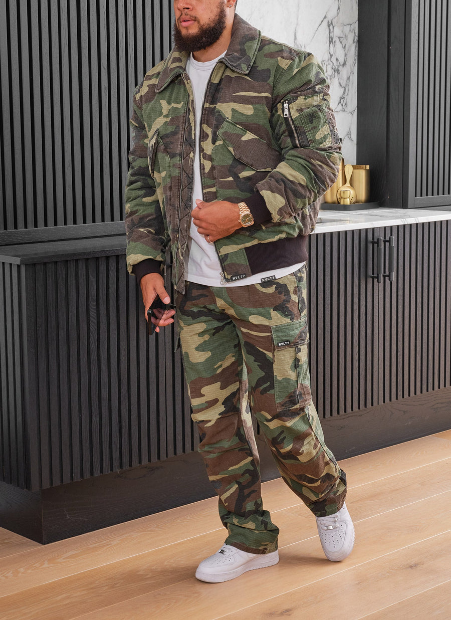 Aviator Flight Jacket - Camo