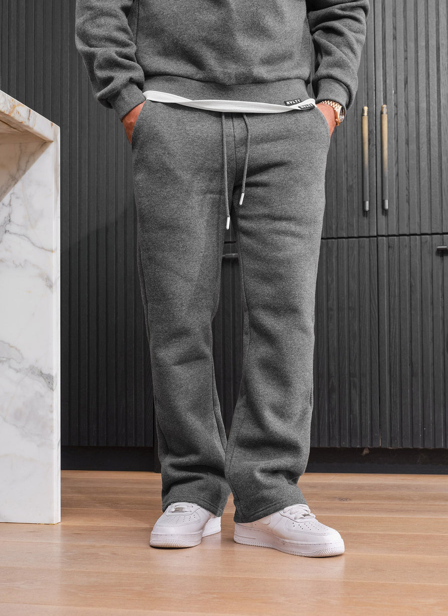 Heavyweight Luxe Flare Joggers - Dark Grey