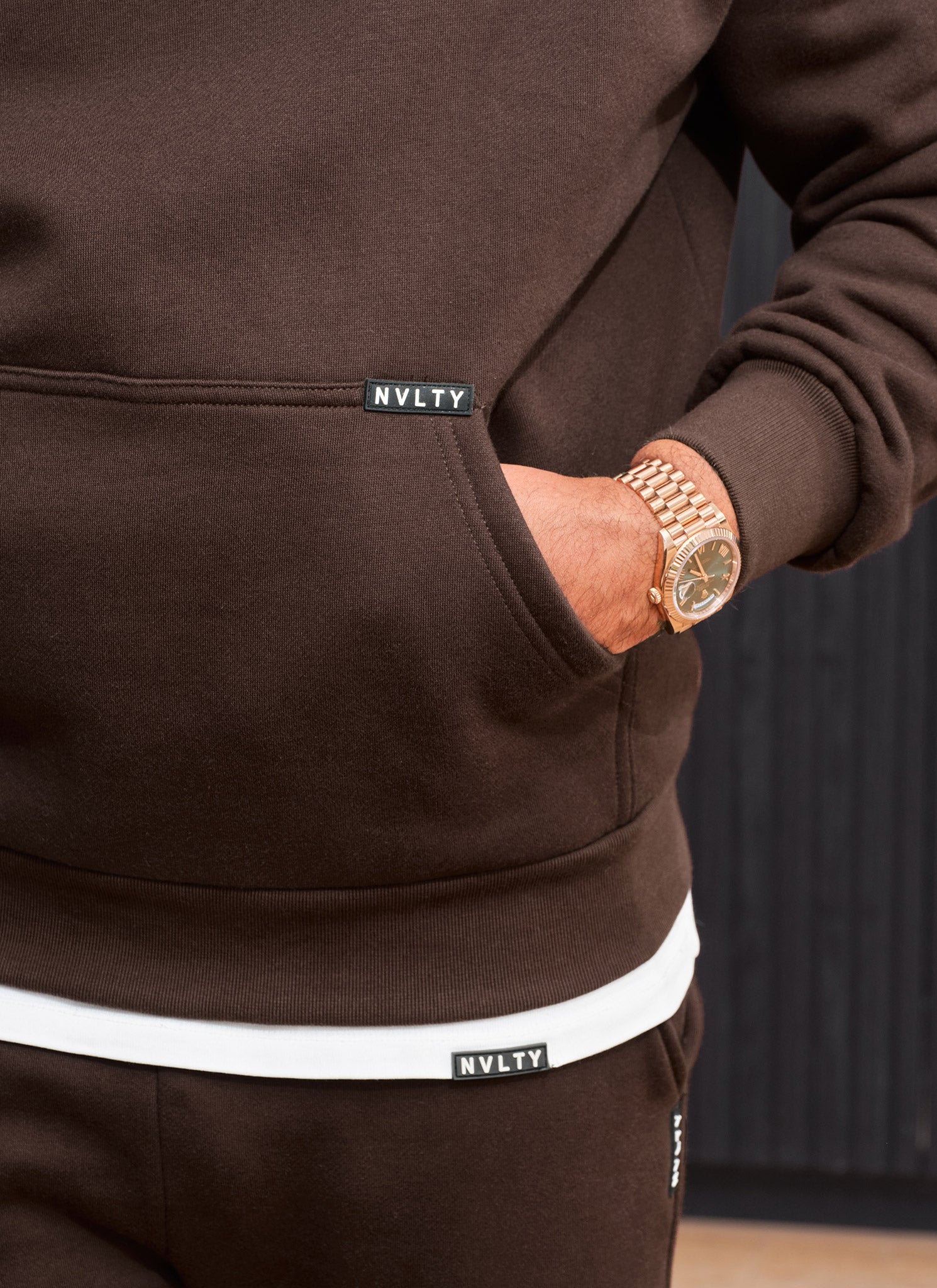 Heavyweight Luxe Hoodie - Brown