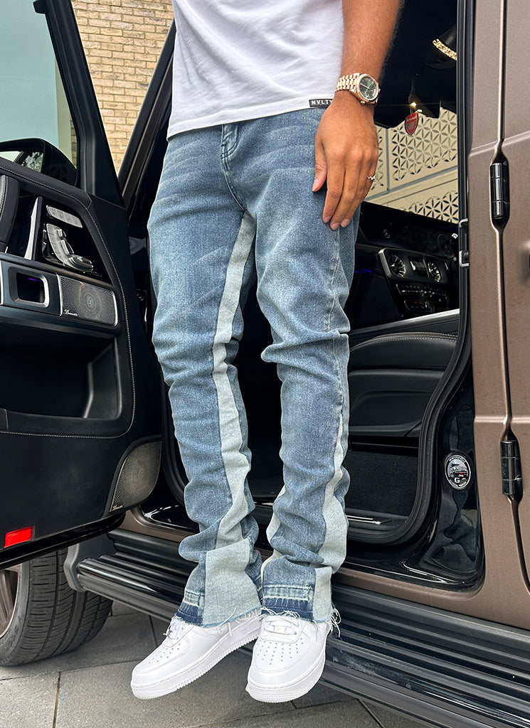 Vintage-Flare-Jeans – Blau 