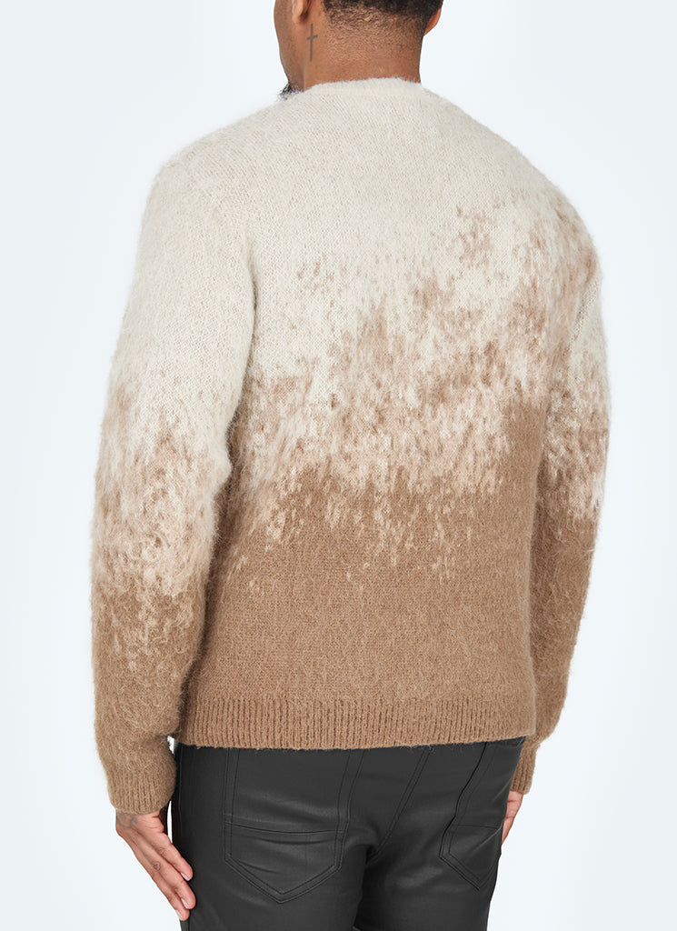 Mohair Gradient Sweater - Stone