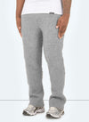 Mohair Flare Joggers - Grey