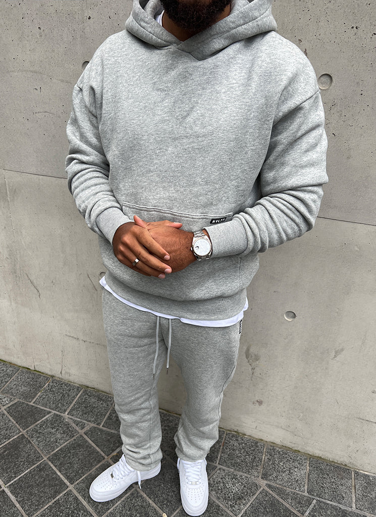Sweat à capuche épais essentiel - Gris