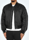 Heavyweight Zipper Bomber Jacket - Black