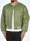 Heavyweight Zipper Bomber Jacket - Khaki