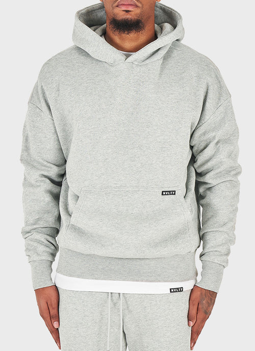 Sweat à capuche épais essentiel - Gris