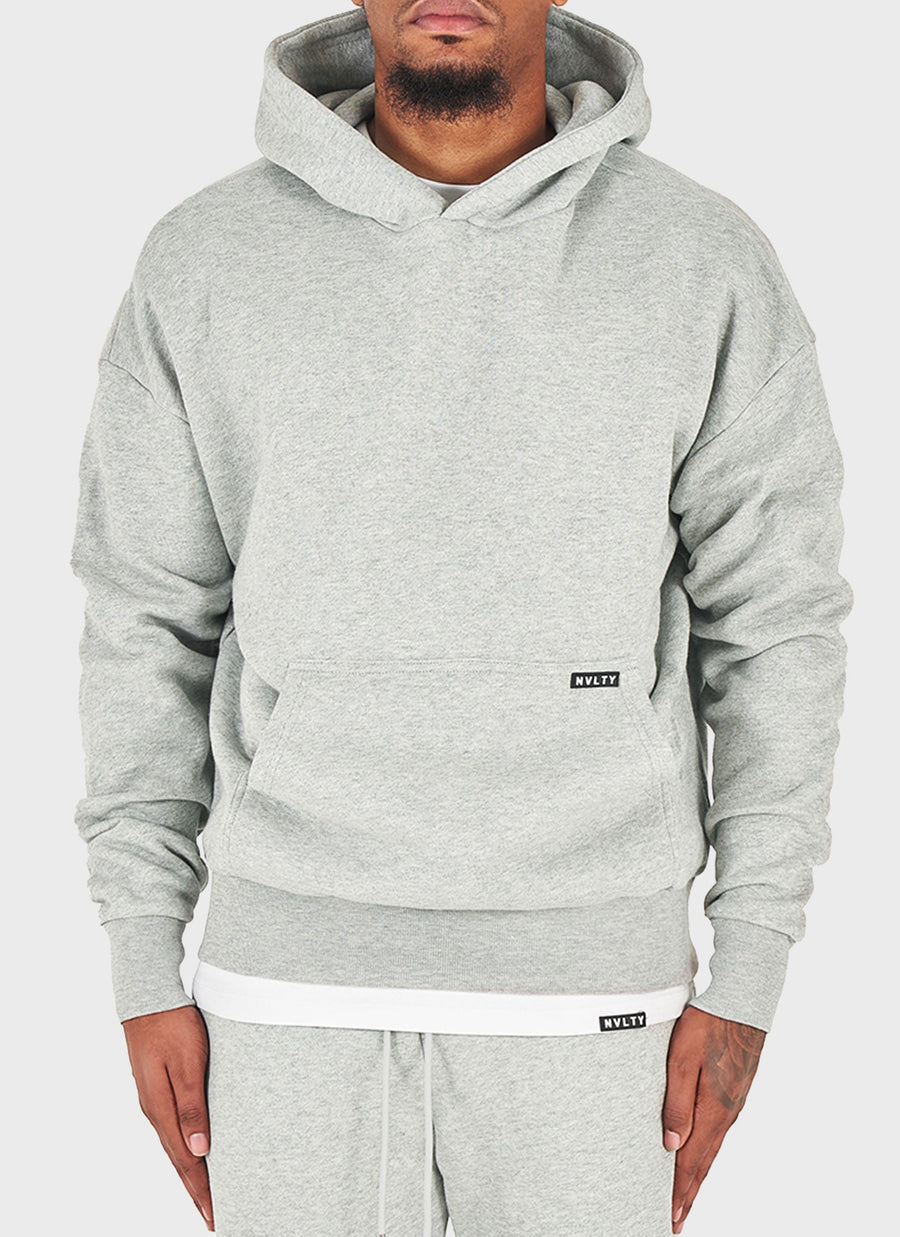 Schwerer Essential Hoodie – Grau