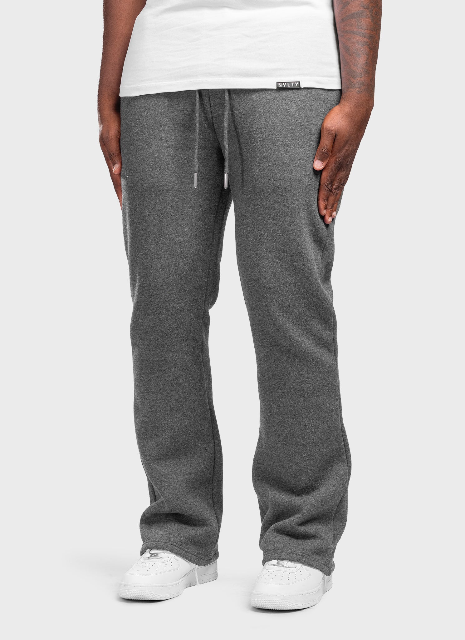 Heavyweight Luxe Flare Joggers - Dark Grey