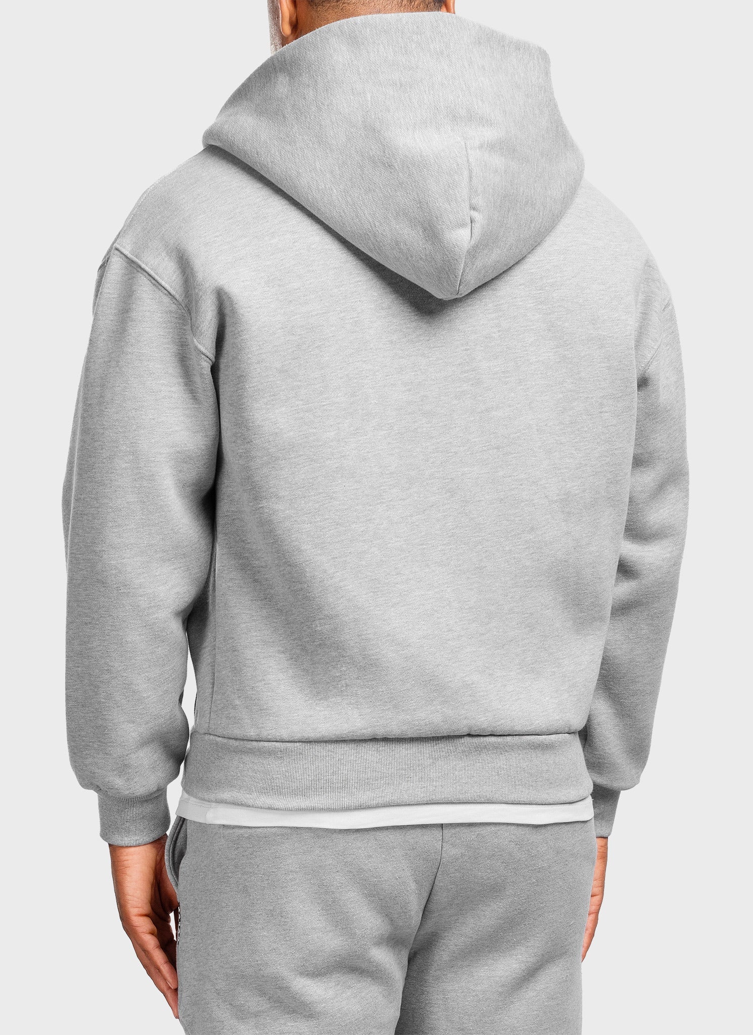 Heavyweight Luxe Zip Hoodie - Grey