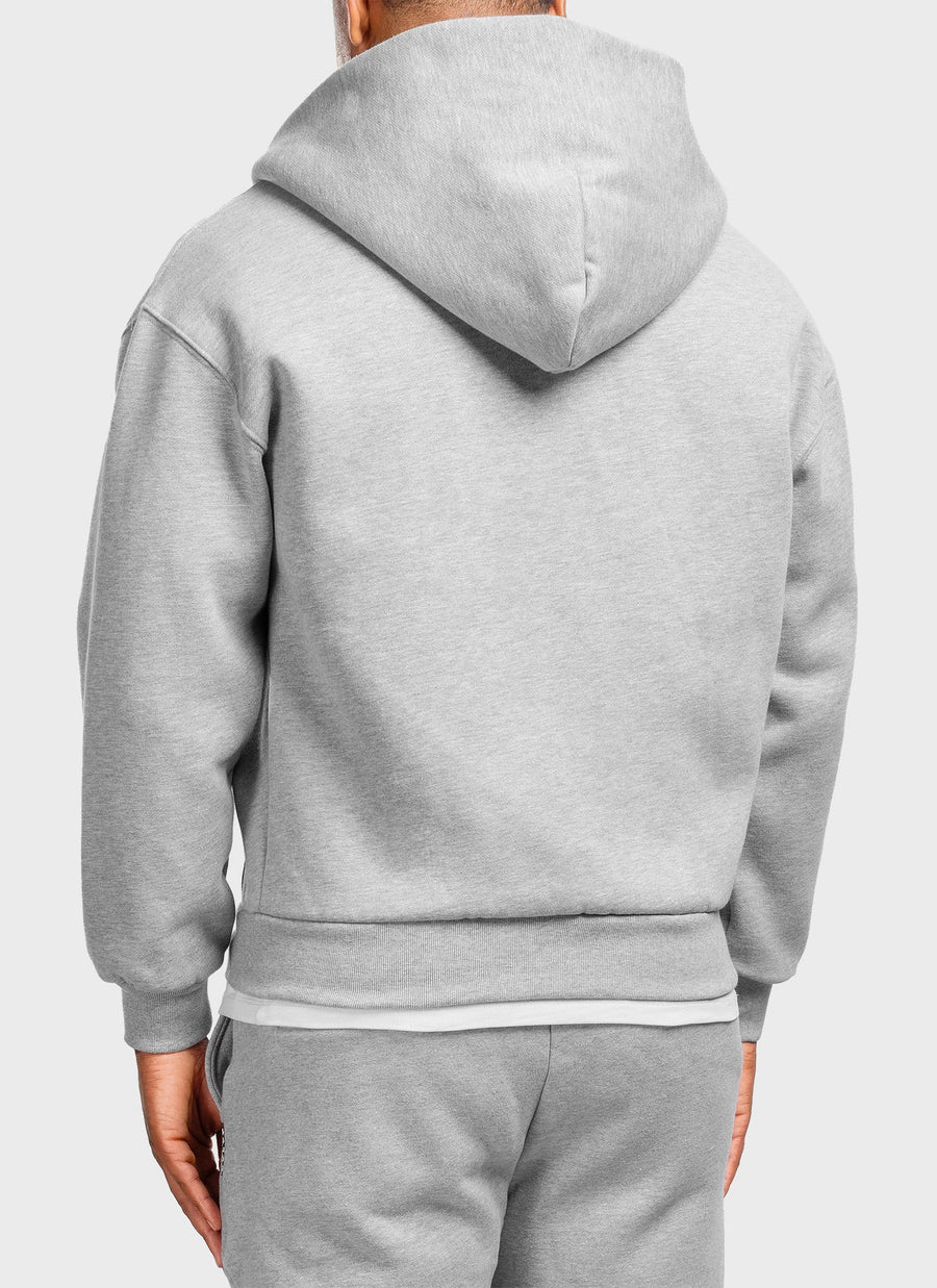 Heavyweight Luxe Zip Hoodie - Grey