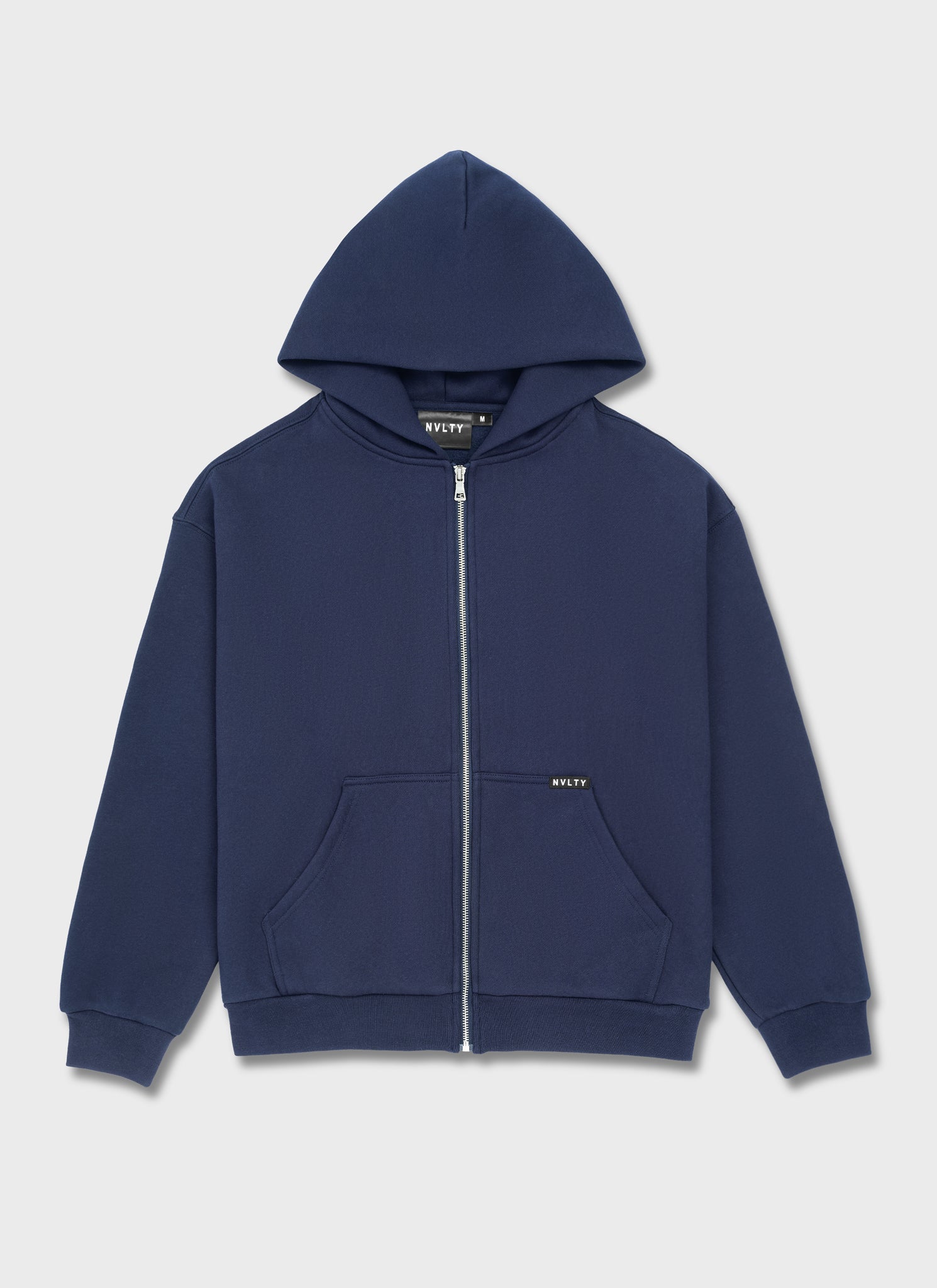 Heavyweight Luxe Zip Hoodie - Navy