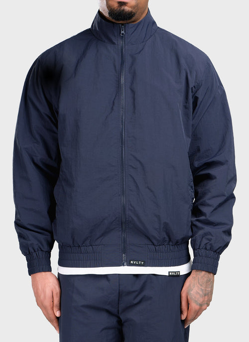 Heavyweight Shell Track Jacket - Navy