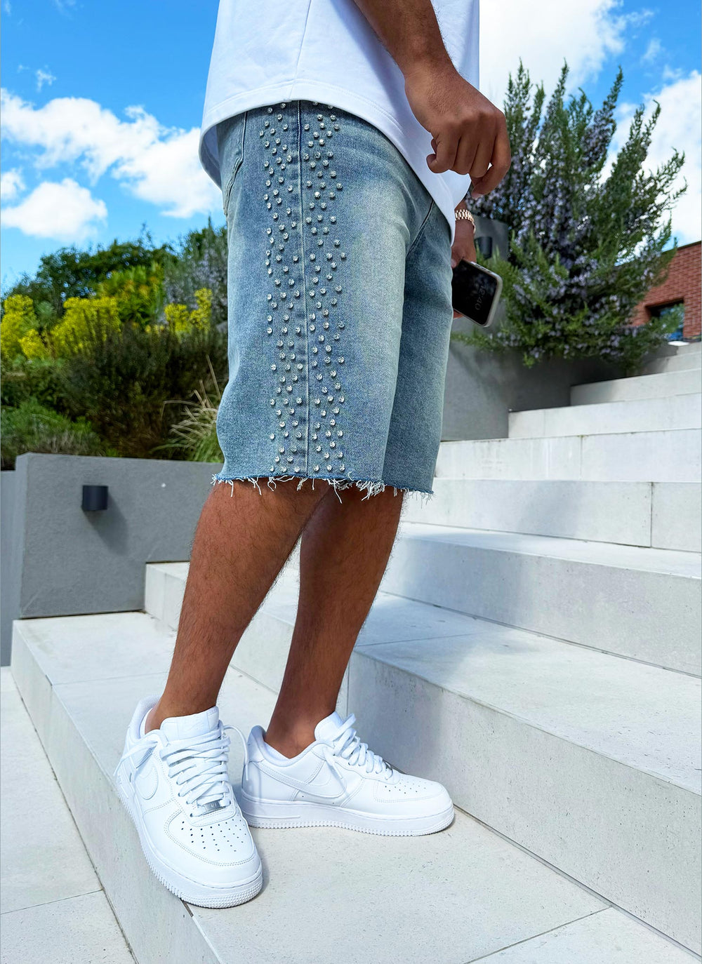 Vintage VVS Denim Shorts - Blue