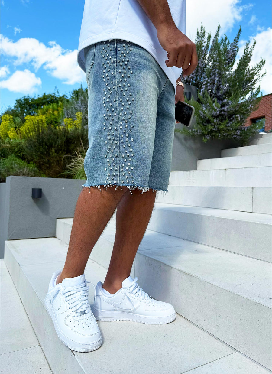 Vintage VVS Denim Shorts - Blau