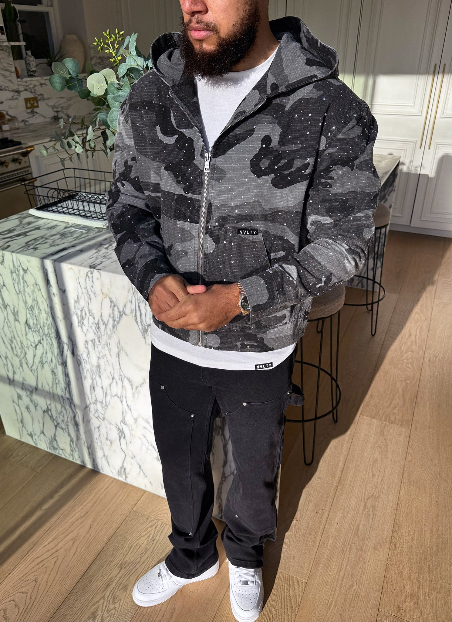 Vintage Flooded VVS Jacket - Black Camo