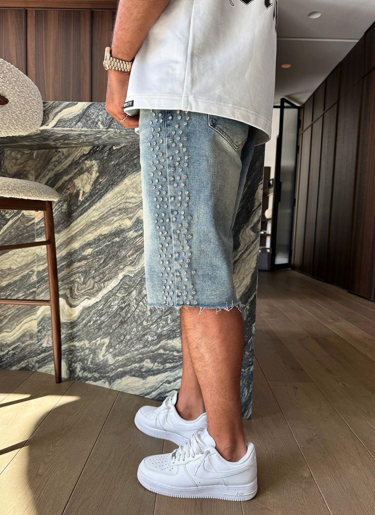 Vintage VVS Denim Shorts - Blau