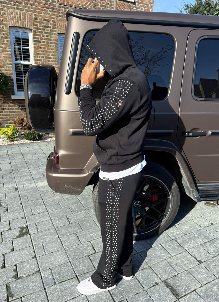 Vintage VVS Zip Hoodie - Black