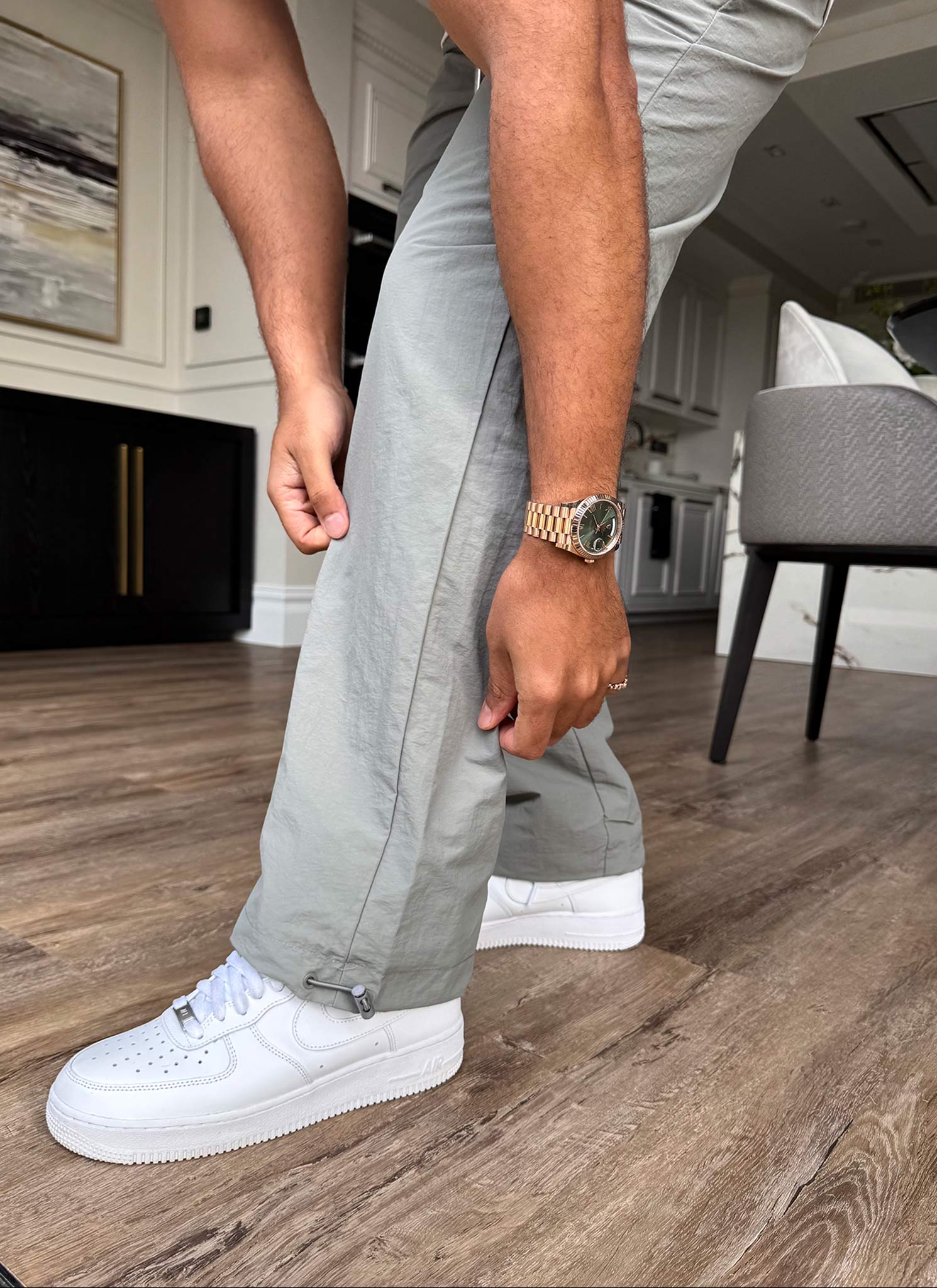 Heavyweight Shell Track Pants - Grey