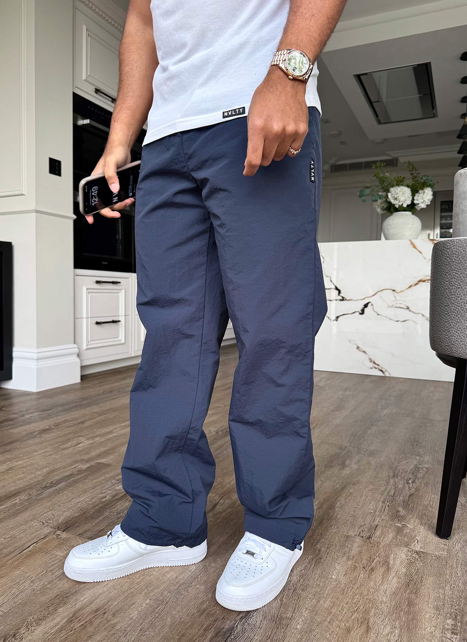 Heavyweight Shell Track Pants - Navy