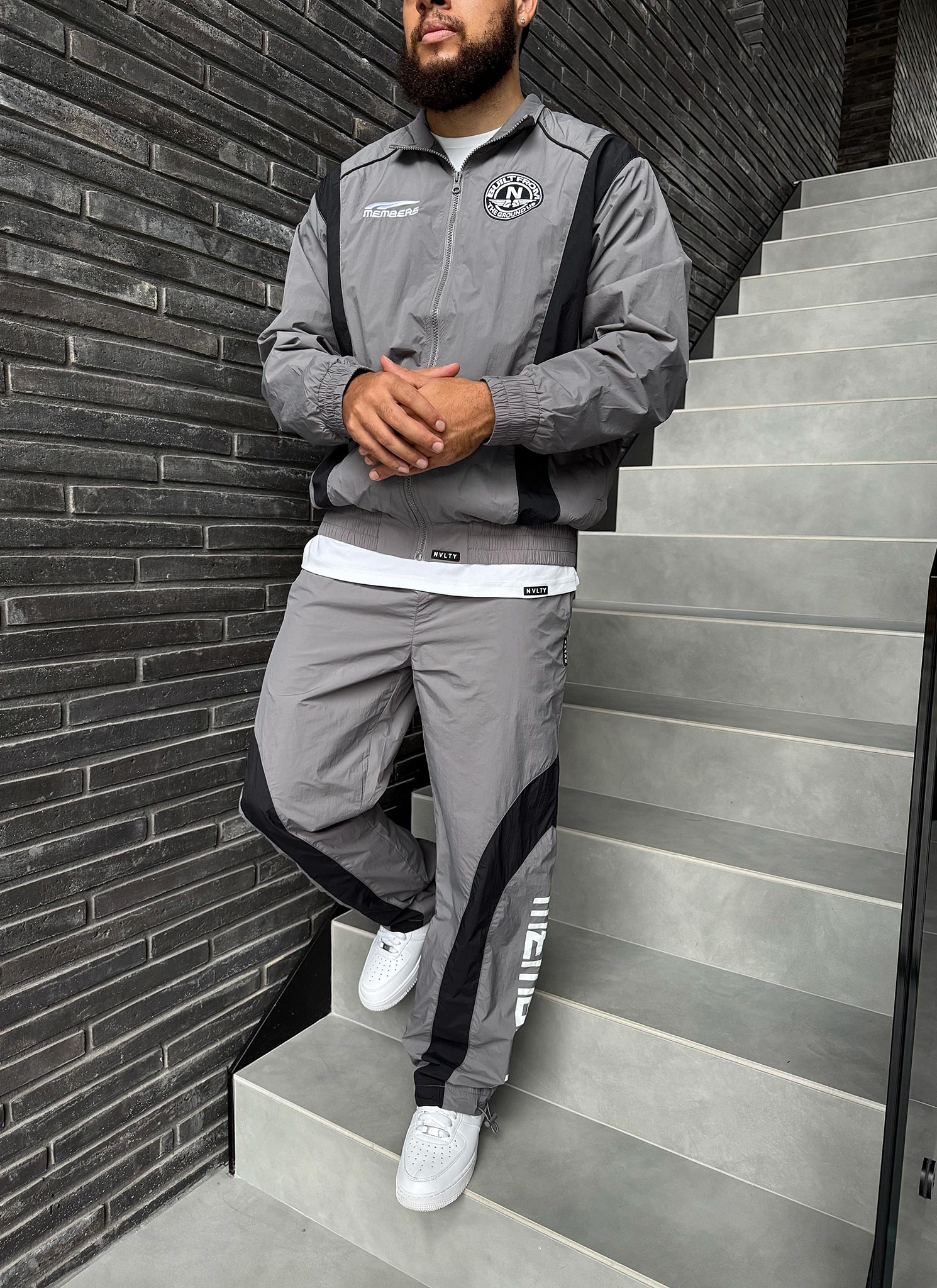 Members Track Jacket - Grey