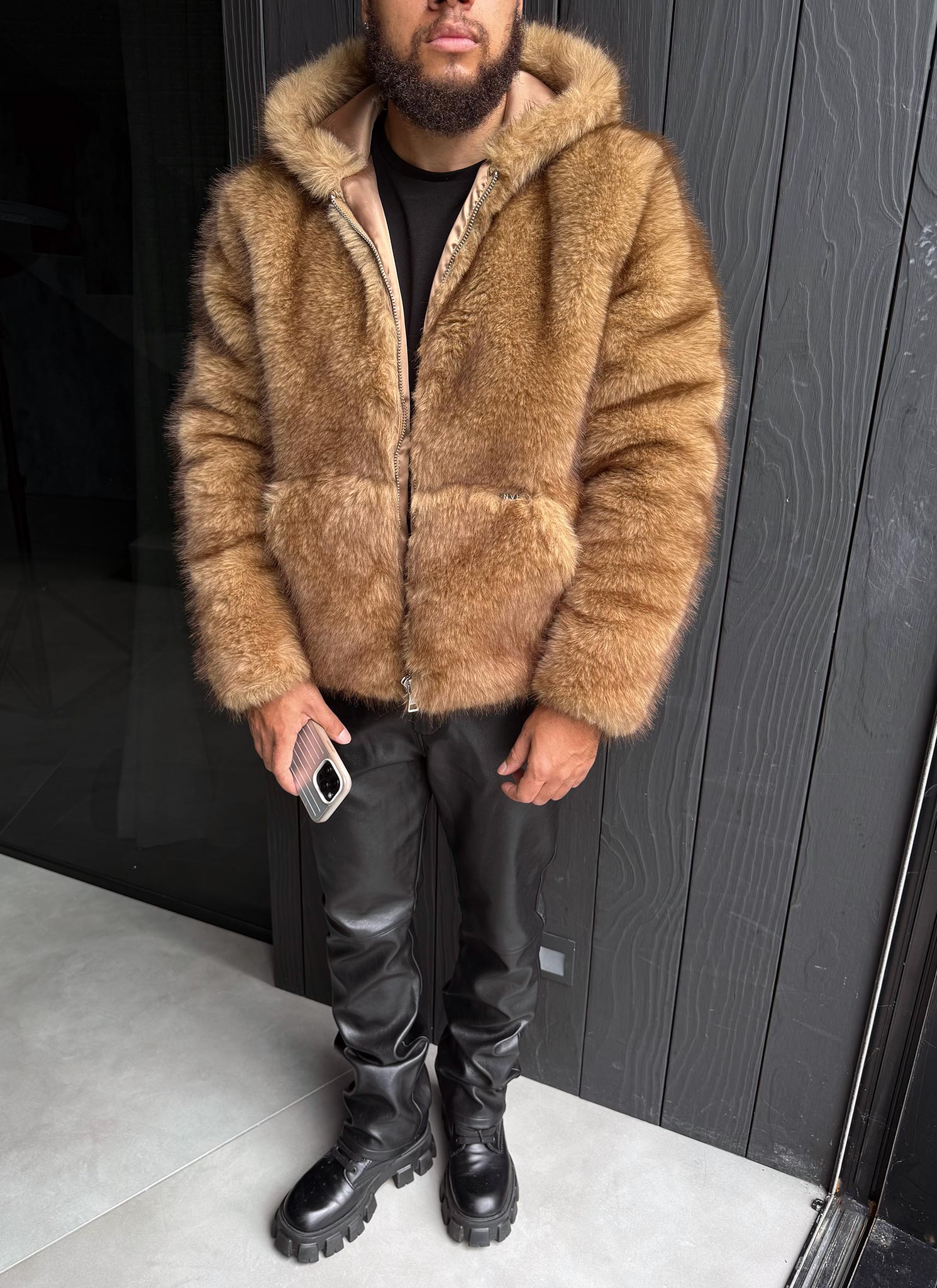 Fur Jacket - Brown