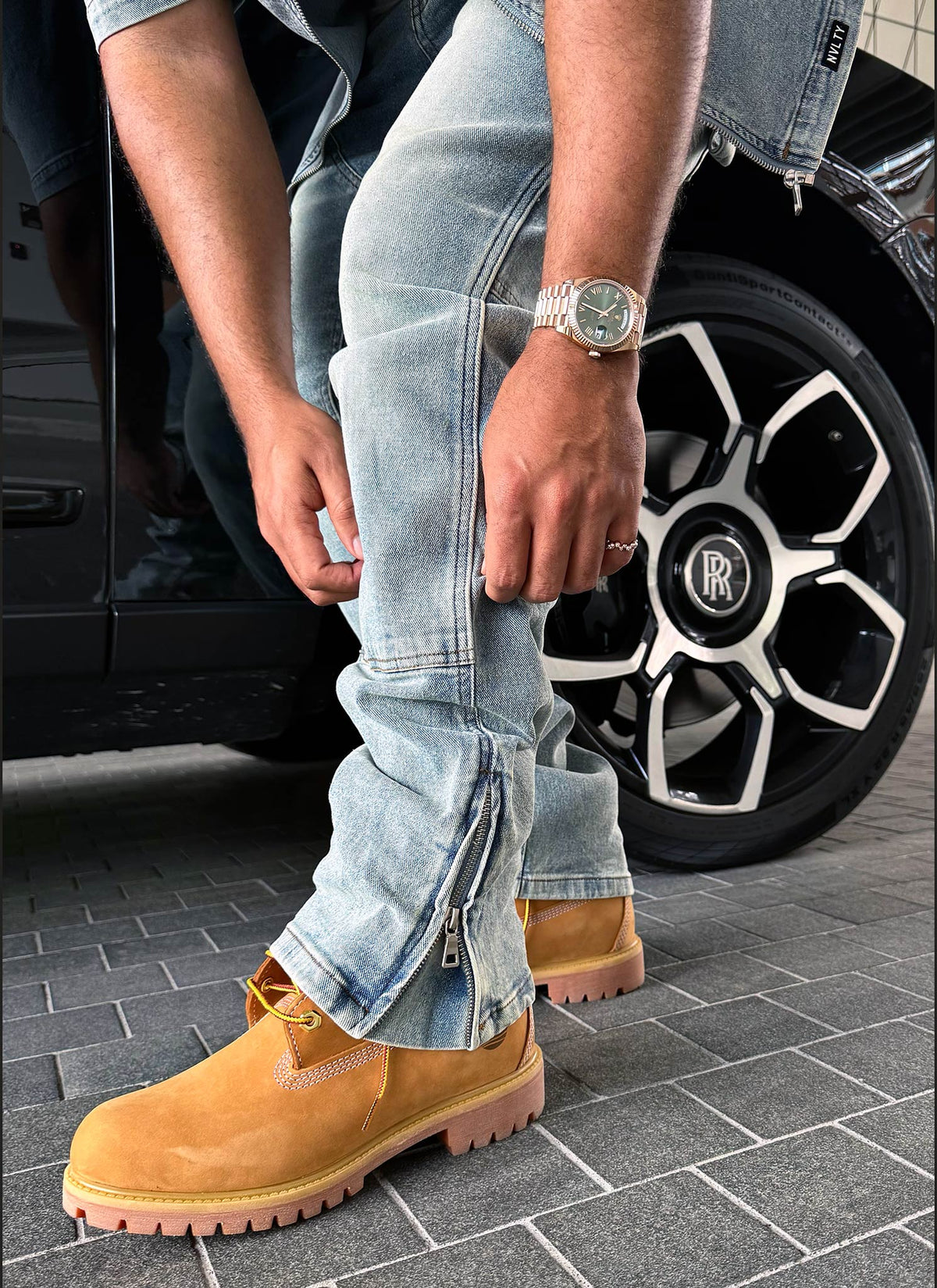Vintage Carpenter Rivet Jeans - Blau