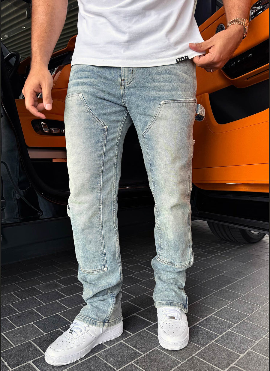 Vintage Carpenter Rivet Jeans - Blau