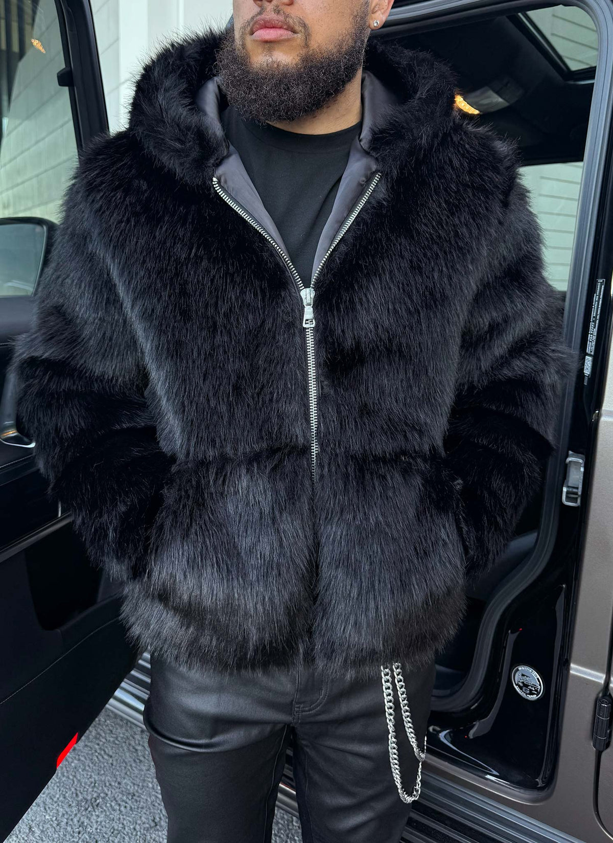 Fur Jacket - Black