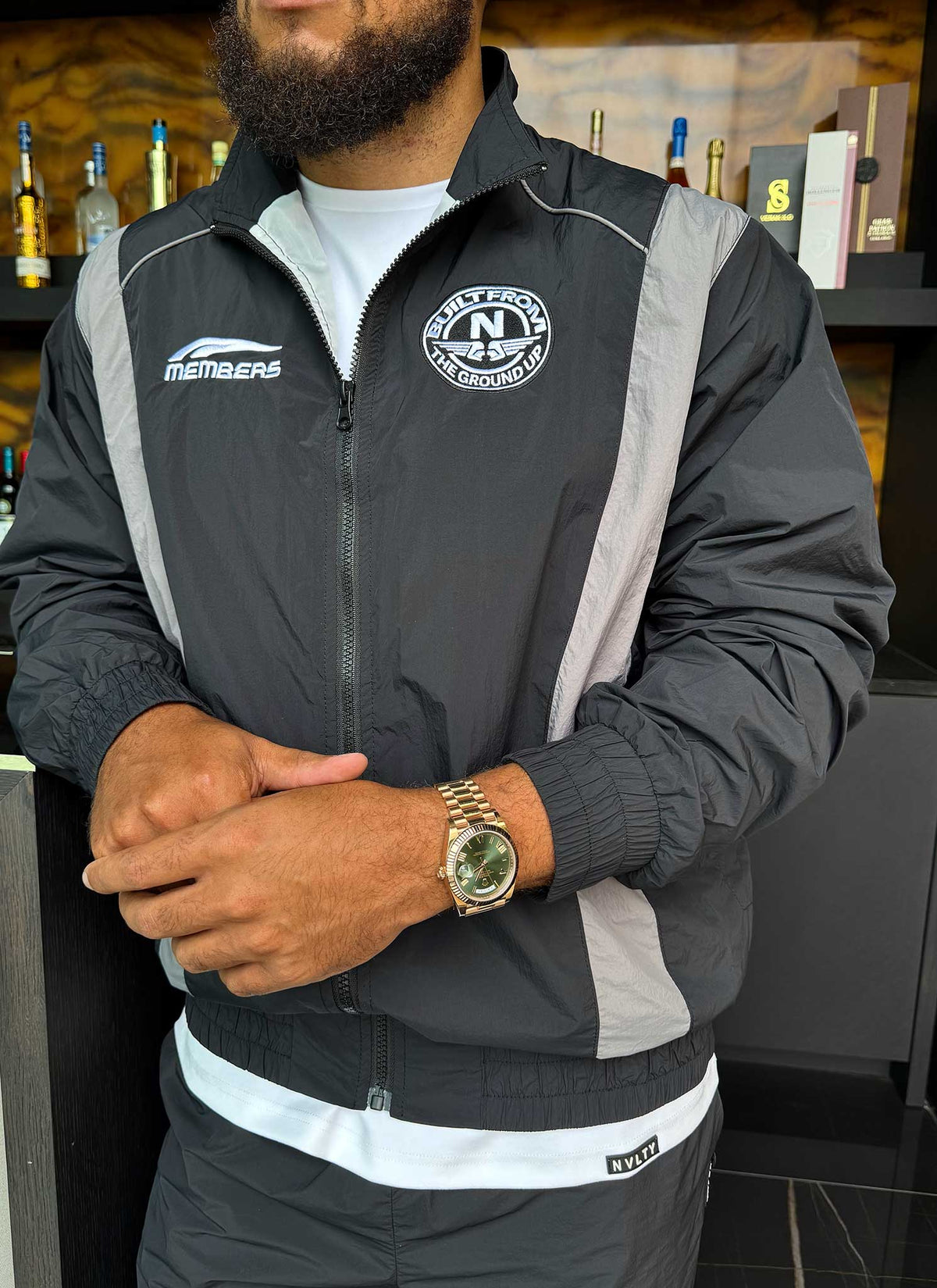 Members Track Jacket - Black