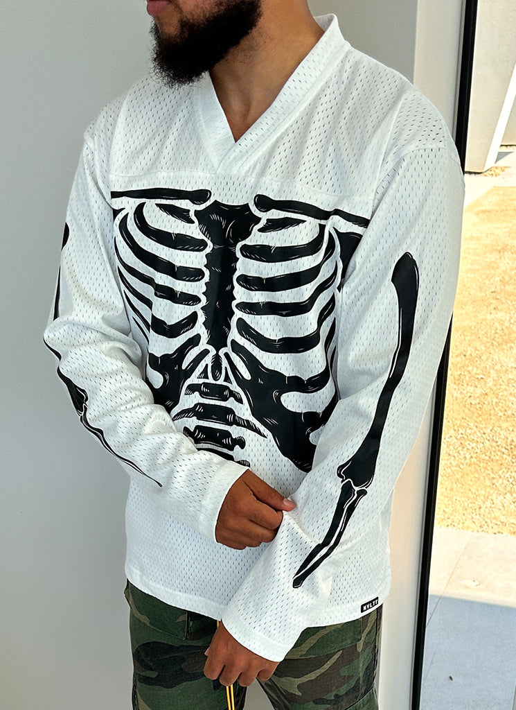 Vintage Skelett Jersey - Weiß